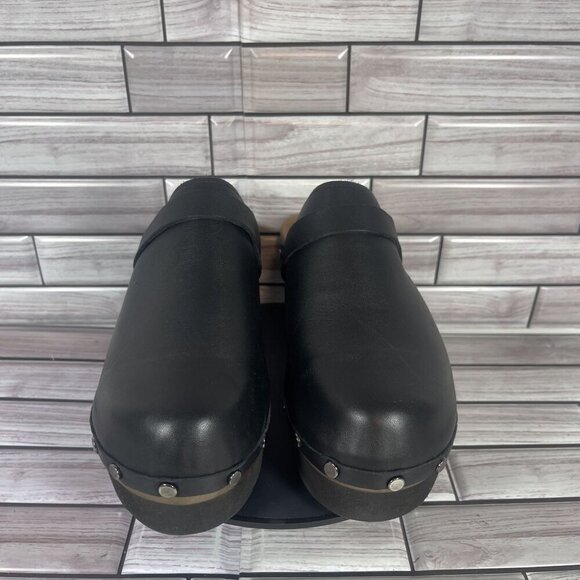 Andre Assous Olivia Black Leather Platform Clog Women's Shoe Size 5-NEW - Picture 3 of 10